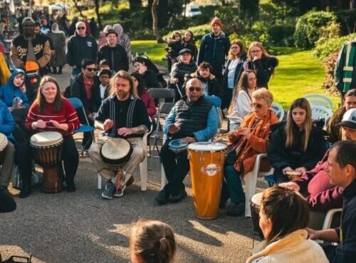 streets-Drumming Circle